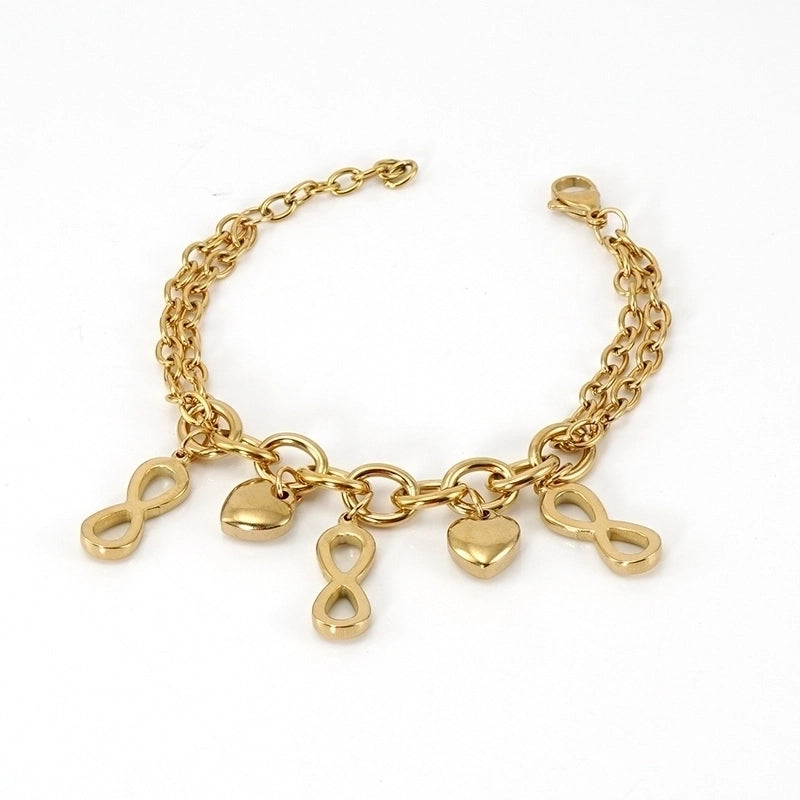 Minimalist Letter Titanium Steel Bracelets Plating Stainless Steel Bracelets