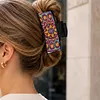 Mandala DIY Diamond Painting Claw Clips for Adults Beginners Diamond Art Western Hair Clips Anti-Slip Design for Women Long Short Hairstyle Jewelry Supplies