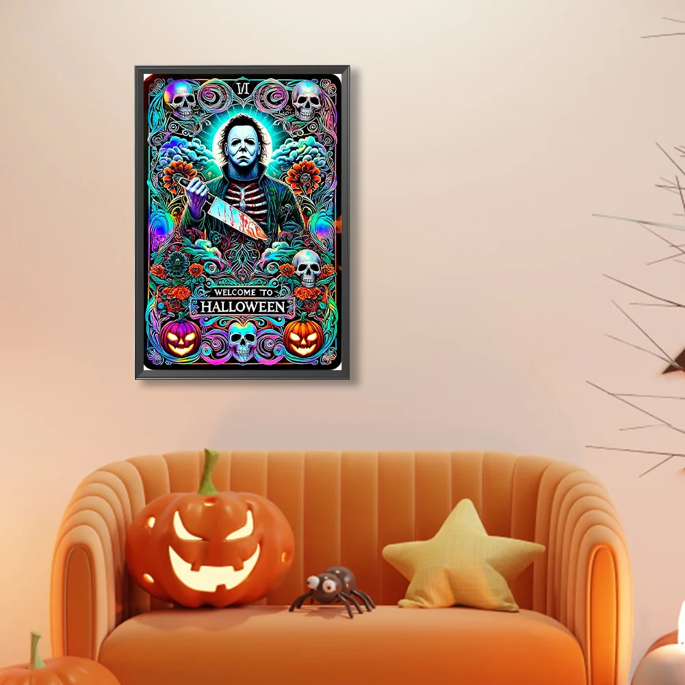 Diamond Painting - Full Round Drill - Halloween Horror Tarot(Canvas|40*60cm)