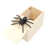 Wooden Box Spider Prank Practical Joke Trick Scare Toy Box Funny Kids Spider Gag