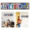 Love You More Vintage Metal Sign Plaque Above Door Street Sign Express Love & Warmth for Bedroom Living Room Home Bar Coffee Wall Decor