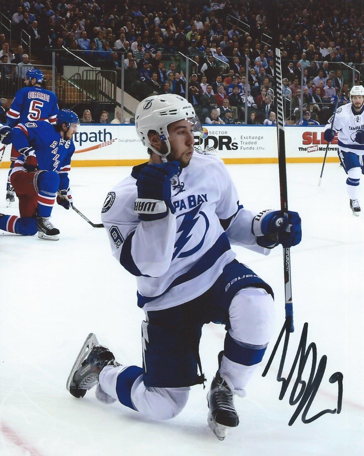 Tyler Johnson Signed 8x10 Photo Poster painting Tampa Bay Lightning Autographed COA H