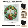 Framed Christmas Wreath - DIY Button Art Painting Kit for Creativity DIY Pearl Dot Crafts for Gift Home Wall Decor 30*30CM