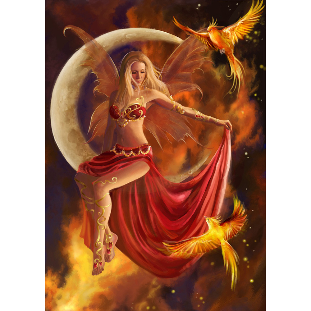 

Moon Elf Girl - Round Drill Diamond Painting - 30*40CM, 501 Original