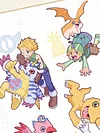 Main Characters of Digimon & Digimon Monsters & Digivice Decorative Painting - Digimon - Xingkong Studio