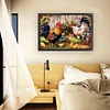 Vintage Poster - Farm Chickens-11CT Stamped Cross Stitch 40*60cm/15.75*23.62in tapestrymarket