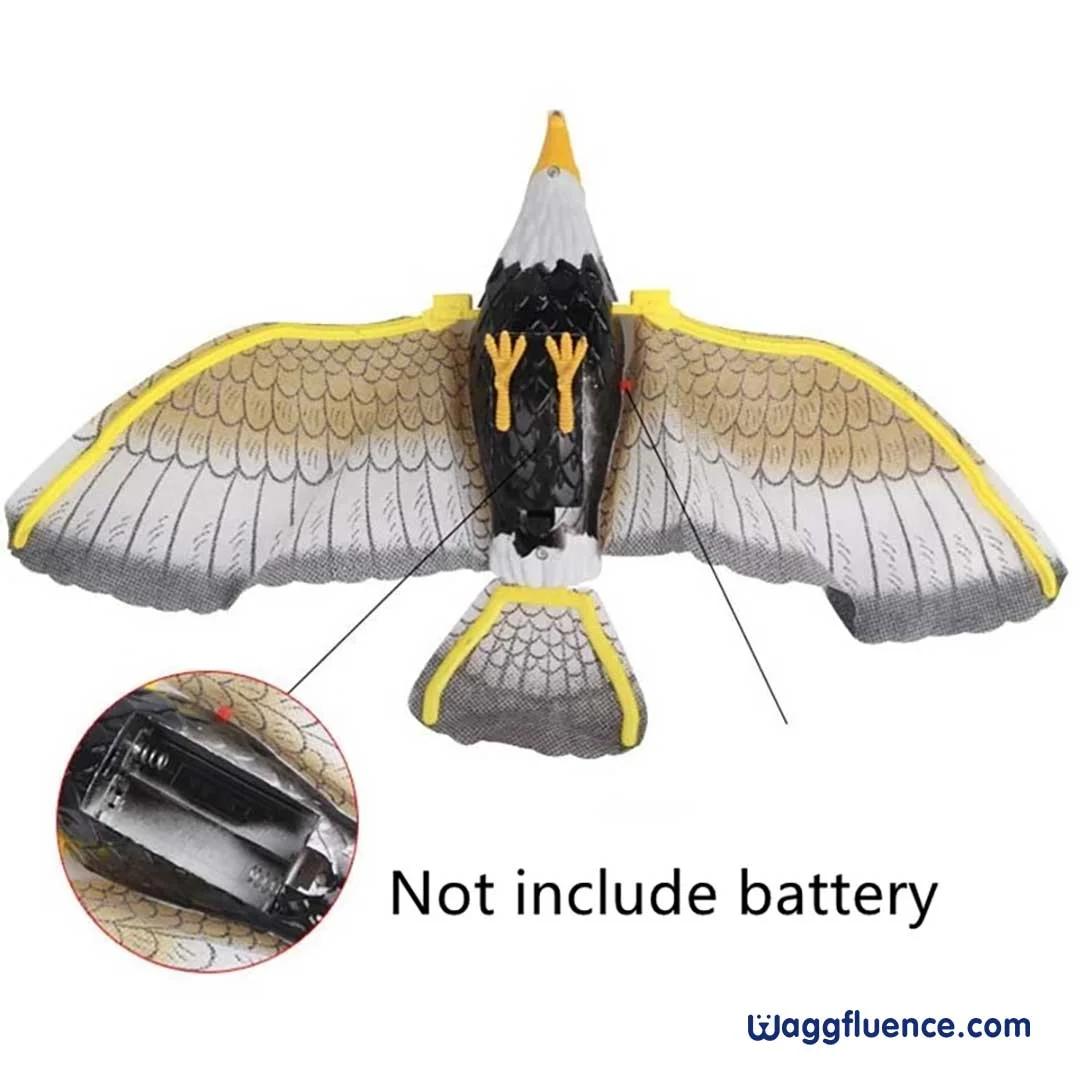 Waggfluence Bird Simulation Interactive Hanging Parrot/Eagle Flying Toy for Cats (HOT PRODUCT | LOW STOCK)