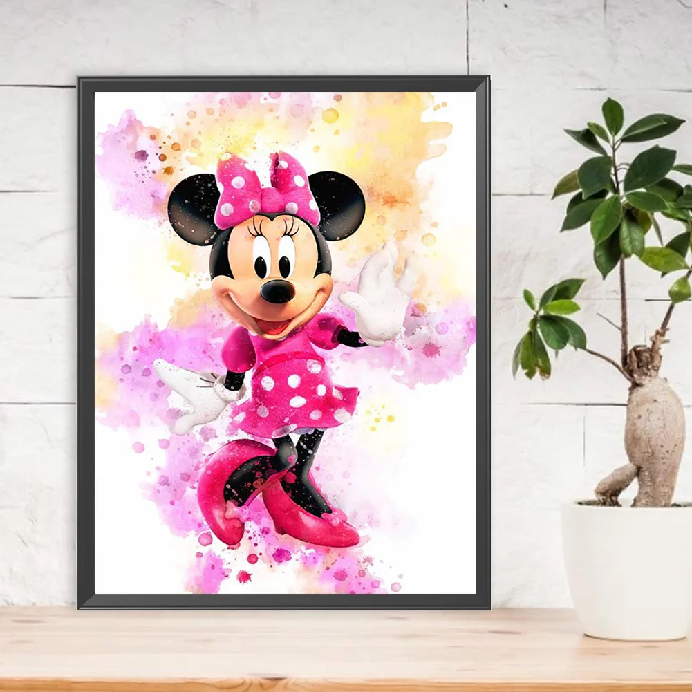 Diamond Painting - Full Round Drill - Minnie(30*40cm)
