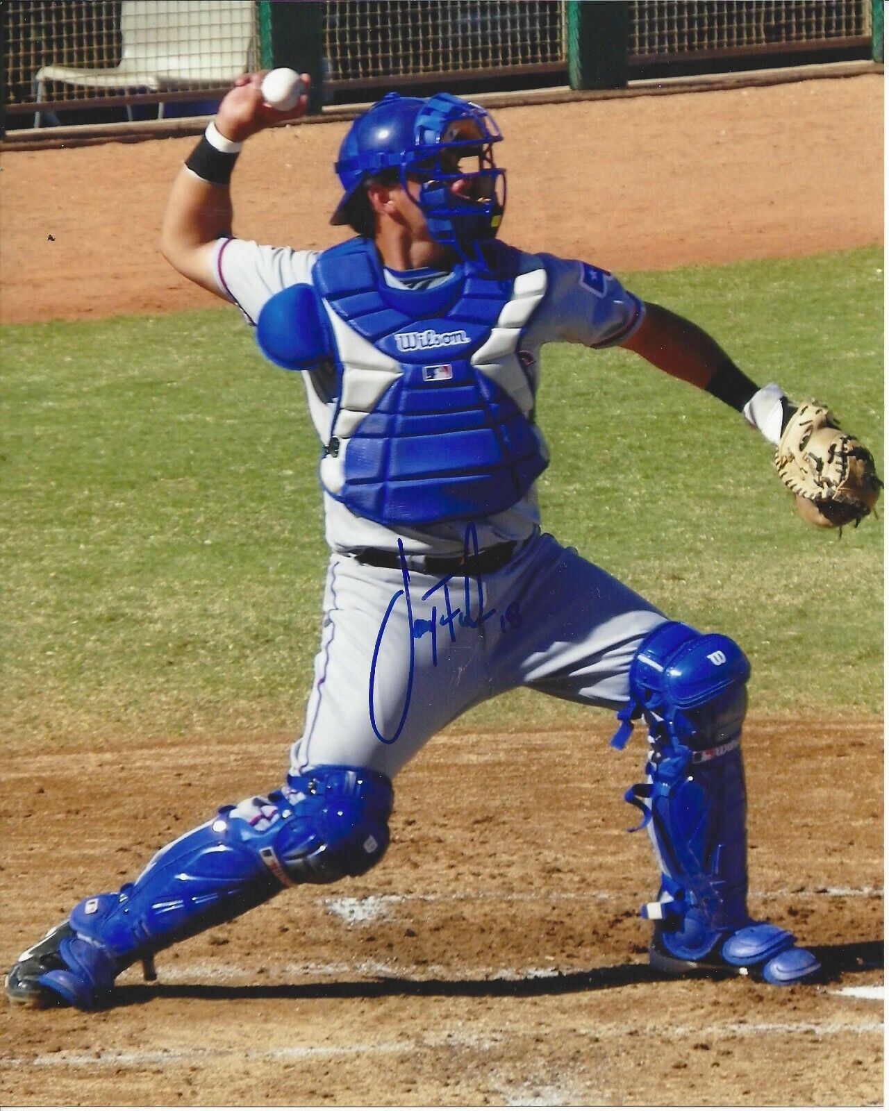 Jose Felix Autographed 8x10 Texas Rangers RareA820