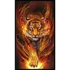 (US Only)Tiger Printed Cross Stitch Kit 40x75cm DIY 11CT Thread Art Needlework Home Decor