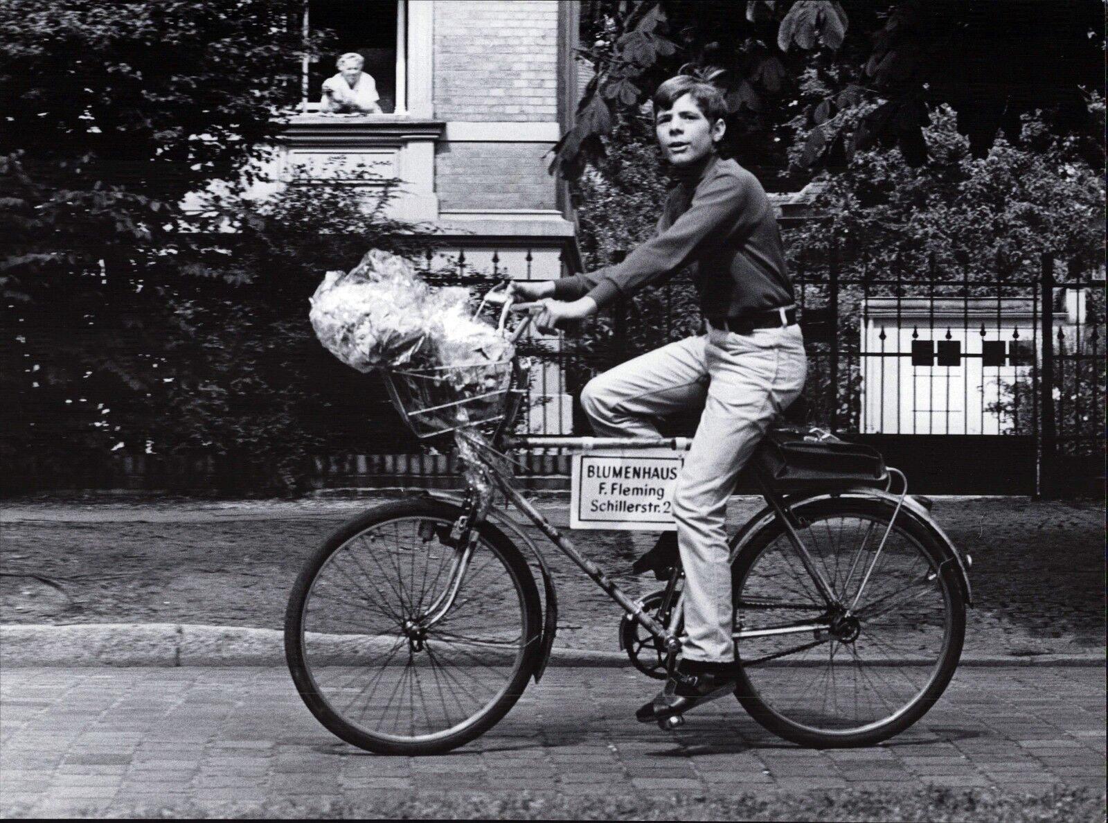 Heintje On Bicycle - Vintage Press Photo Poster painting Norbert Unfried (U-5838