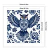 Blue And White Porcelain Owl-11CT Stamped Cross Stitch 50*50cm/19.69*19.69in tapestrymarket