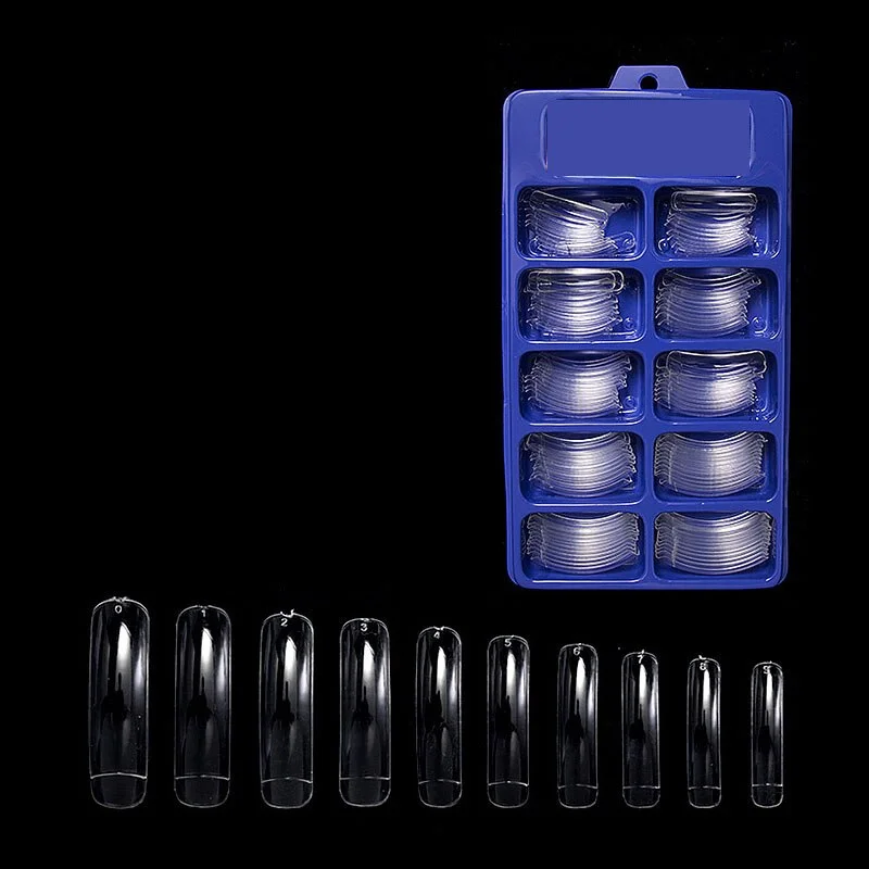 Extra Long Easy Coffin Stiletto False Nail Tips Acrylic Gel Half Cover Tip Nails Manicure Tool-Nail Inspo