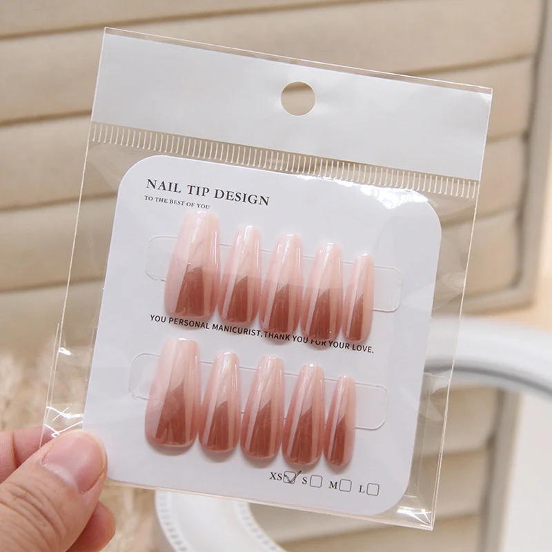 Churchf Churchf Cat Goggles Wearing Armour Removable Code 10 Nail Nail Gradient Live Nail