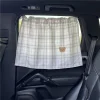 Car Sun Shield Plaid Car Side Window Privacy Curtain