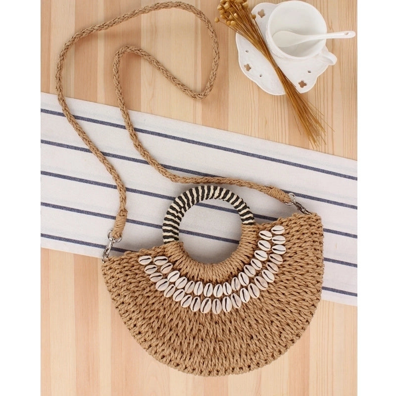 Women’s Medium Spring&summer Straw Vacation Straw Bag