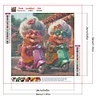 4Pcs/set Diamond Painting-5D Full Round Drill Funny Grandma(30*30 CM)