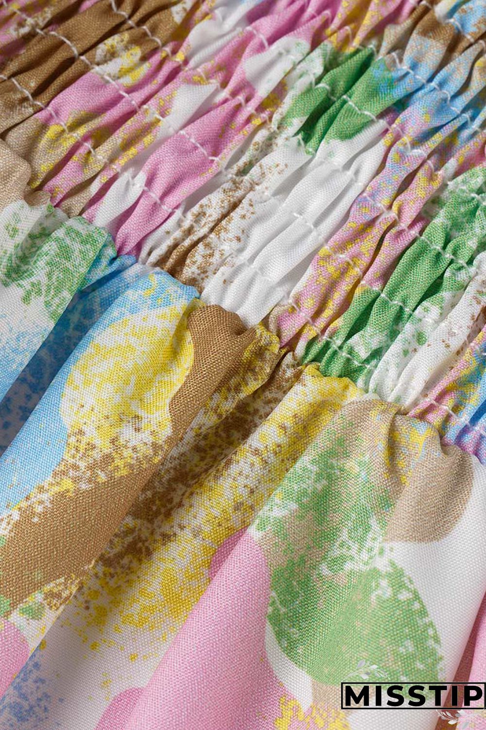 Blue Fashion Casual Plus Size Print Patchwork O Neck Short Sleeve Dress