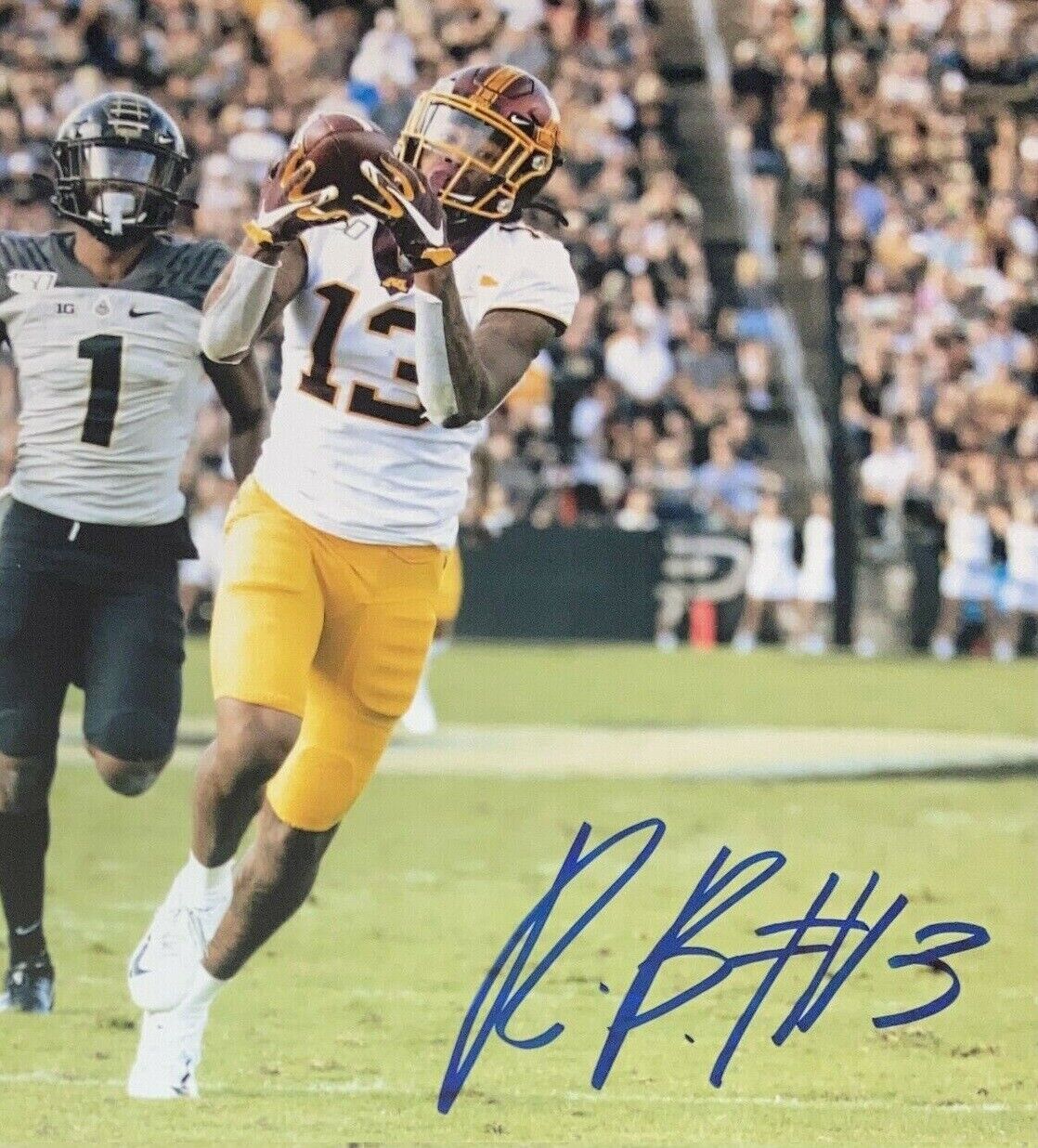 Rashod Bateman Autographed Signed 8x10 Photo Poster painting ( Ravens ) REPRINT