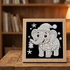 12Pcs DIY Pearl Painting Animal for Home Wall Decor(15x15cm)