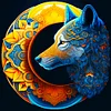 (50*50cm)Wolf - Full Round Drill Diamond Painting