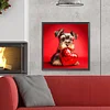 Diamond Painting-DIY Full Round Drill Heart And Dog