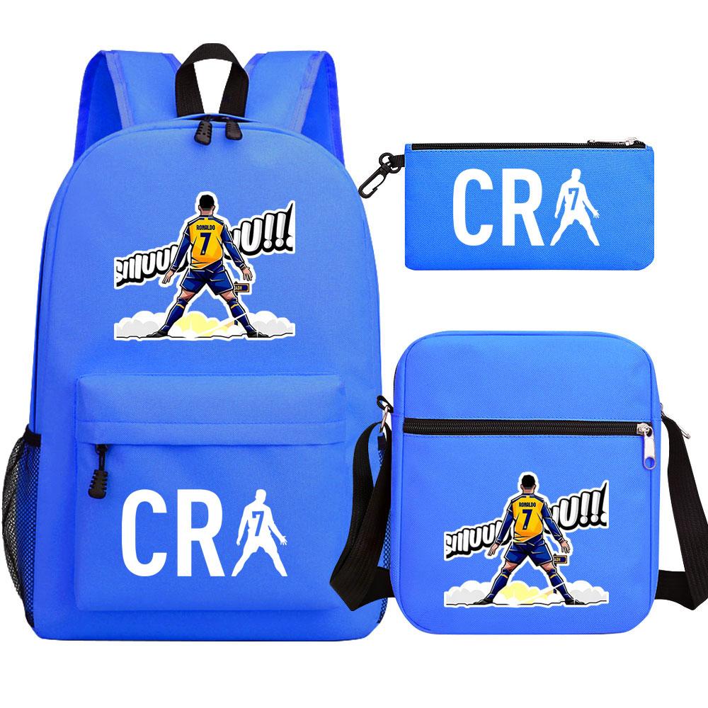 Mayoulove Cristiano Ronaldo Backpack Large Capacity Durable Design for School Use-Mayoulove