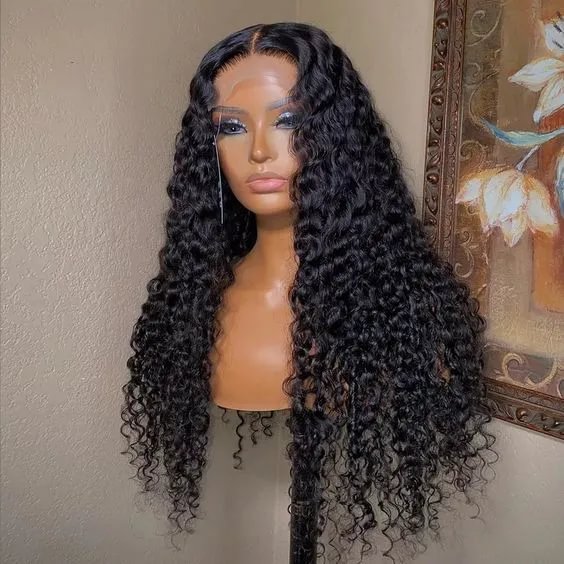 Wignee Stunning Wet Look Water Wave 4x4 Lace Closure Human Hair Wigs wignee hair