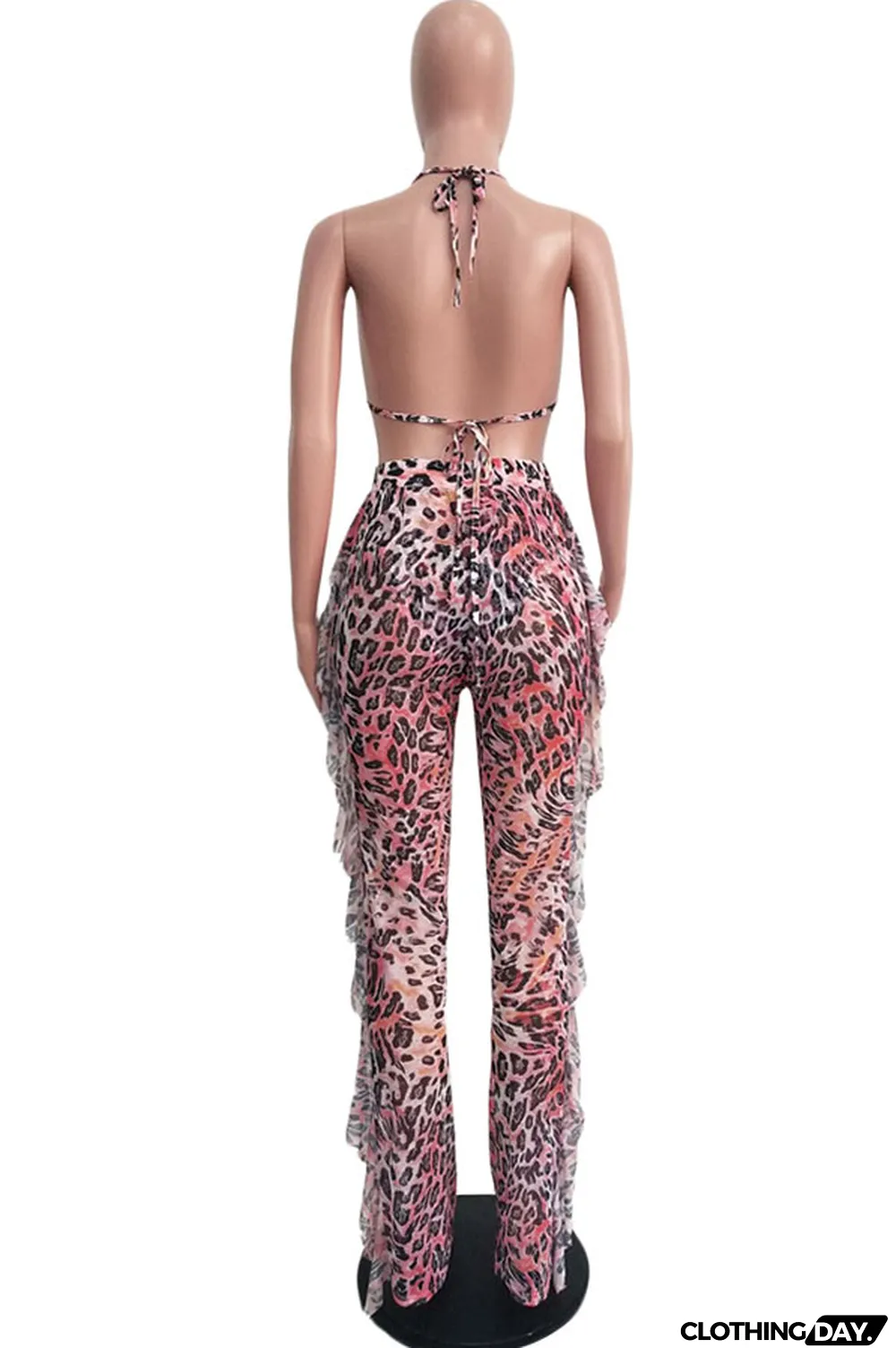 Yellow Polyester Sexy Fashion Stringy selvedge Print Tie Dye Patchwork Loose Sleeveless