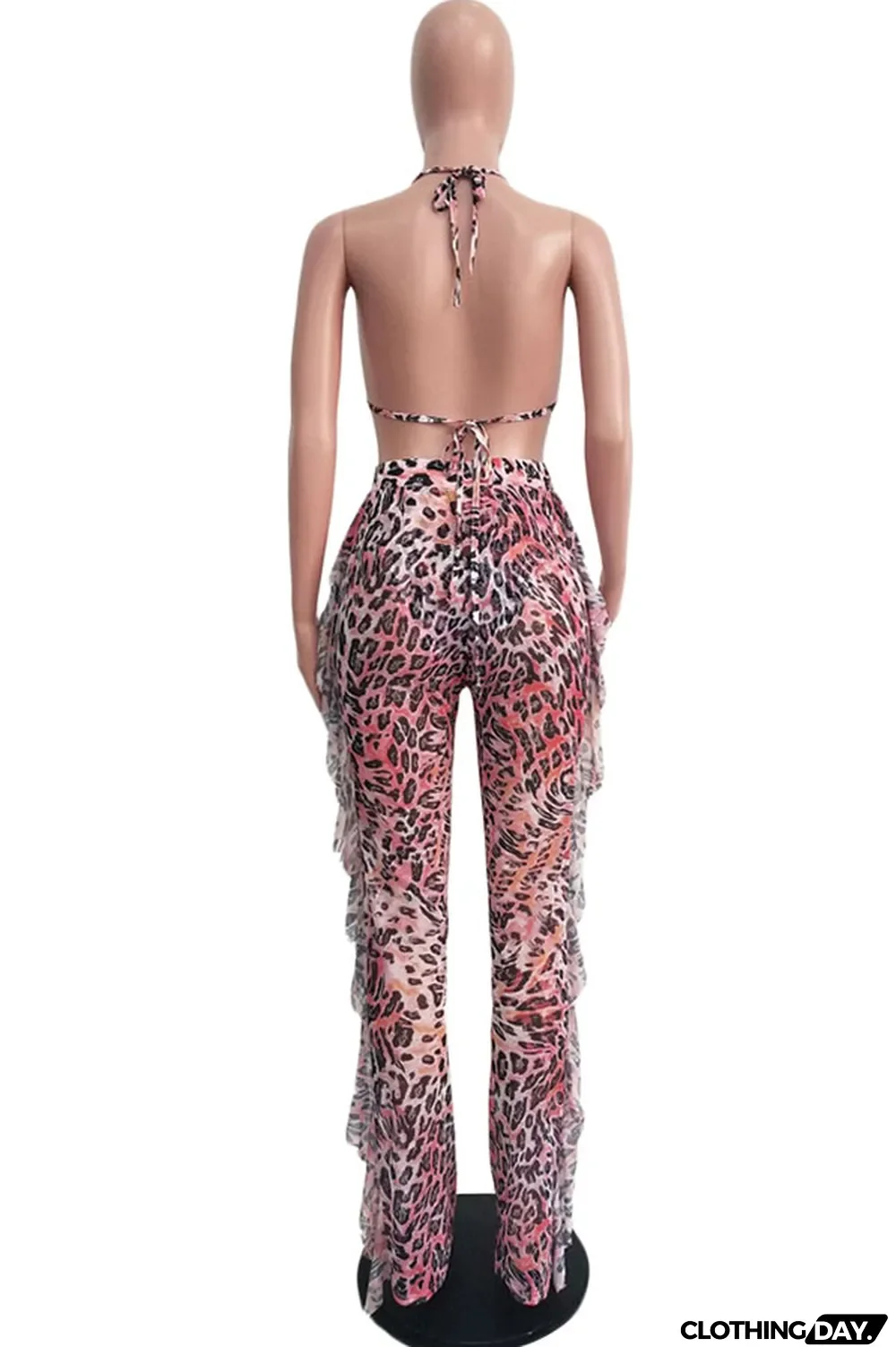 Yellow Polyester Sexy Fashion Stringy selvedge Print Tie Dye Patchwork Loose Sleeveless