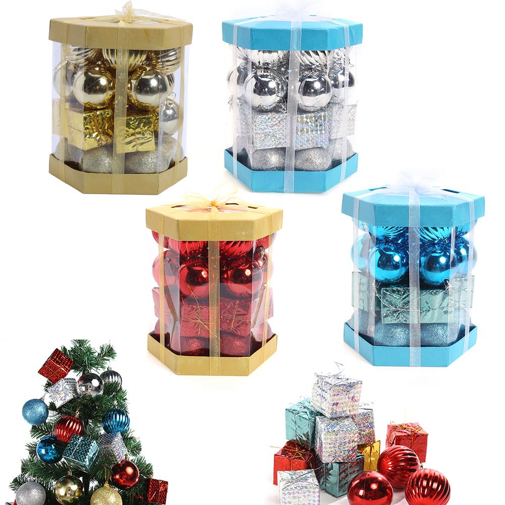 

28pcs 60mm Plastic Balls Christmas Decorations Ball Party Ornament Gift, 银色, 501 Original