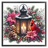 Cardinal and Lamp Full Stamped Cross Stitch Kit 11CT 3-Strand 40x40cm Animal