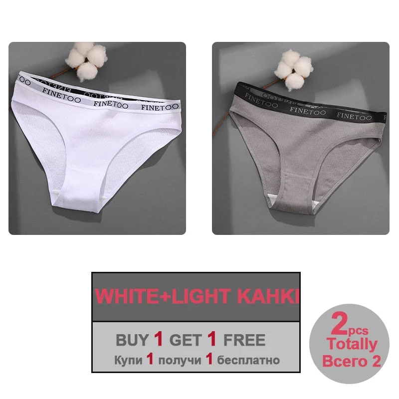 Sexy Cotton Panties for Woman Underwear Soft Letter Belt Women's Underpants Girls Lingerie Briefs Comfort Ladies Intimate M-XL