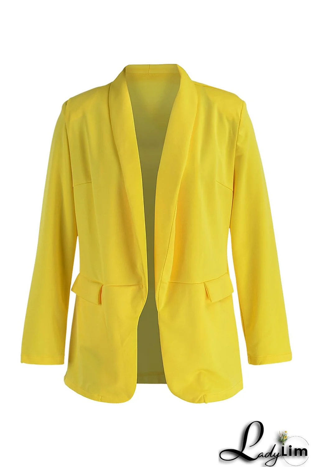 Green Fashion Casual Solid Patchwork Cardigan Turn-back Collar Outerwear