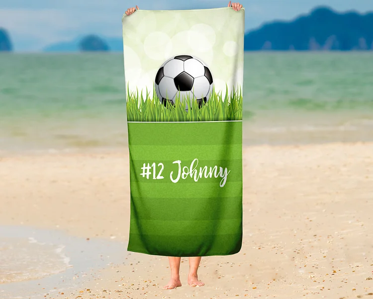 Personalized Kid  Football Field Towel For Summer&Beach|DYTowel71