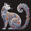 Diamond Painting-DIY Crystal Rhinestone Long-tailed Cat(Box Packaging)