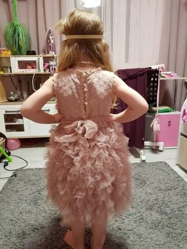 Children Formal Clothes Kids Fluffy Cake Smash Dress Girls Clothes For Christmas Halloween Birthday Costume Tutu Lace Outfits 8T