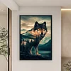 Timber Wolf-11CT Stamped Cross Stitch 40*60cm (Big Size)
