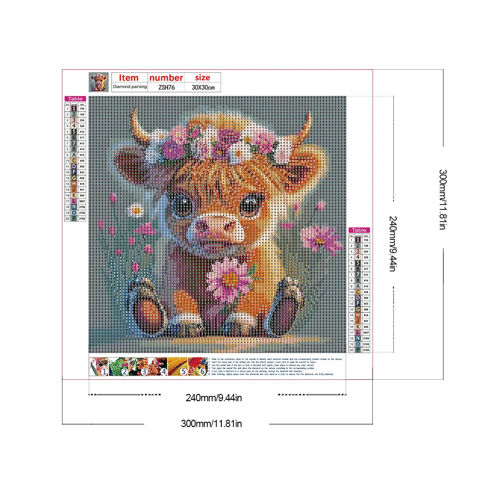 Diamond Painting - Full Round Drill - Flower Yak(Canvas|30*30cm)
