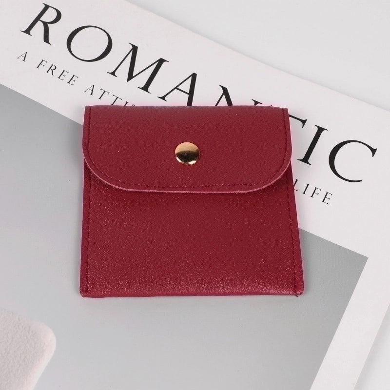 1 Piece Pu Leather Minimalist Daily Solid Color Jewelry Packaging Bags