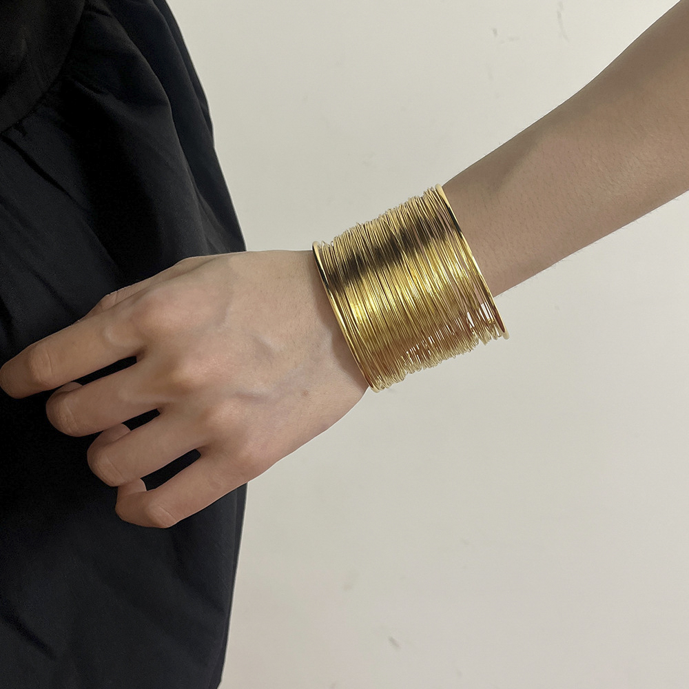 Comstylish Ancient Egyptian Open Multi-layer Wrapped Arm Band Bracelet