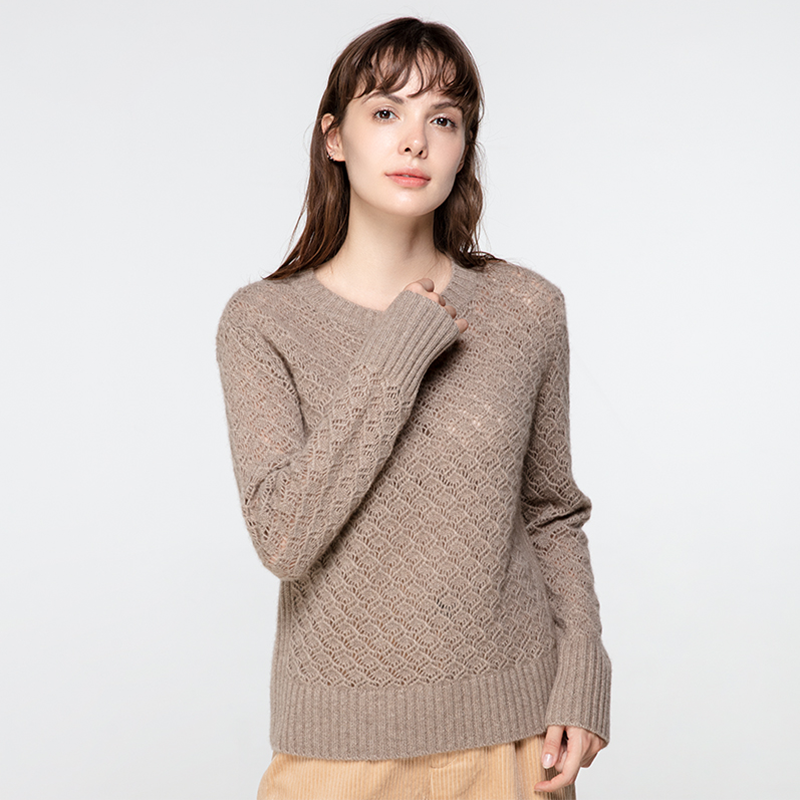 Breathable Fashion Cashmere Sweater REAL SILK LIFE