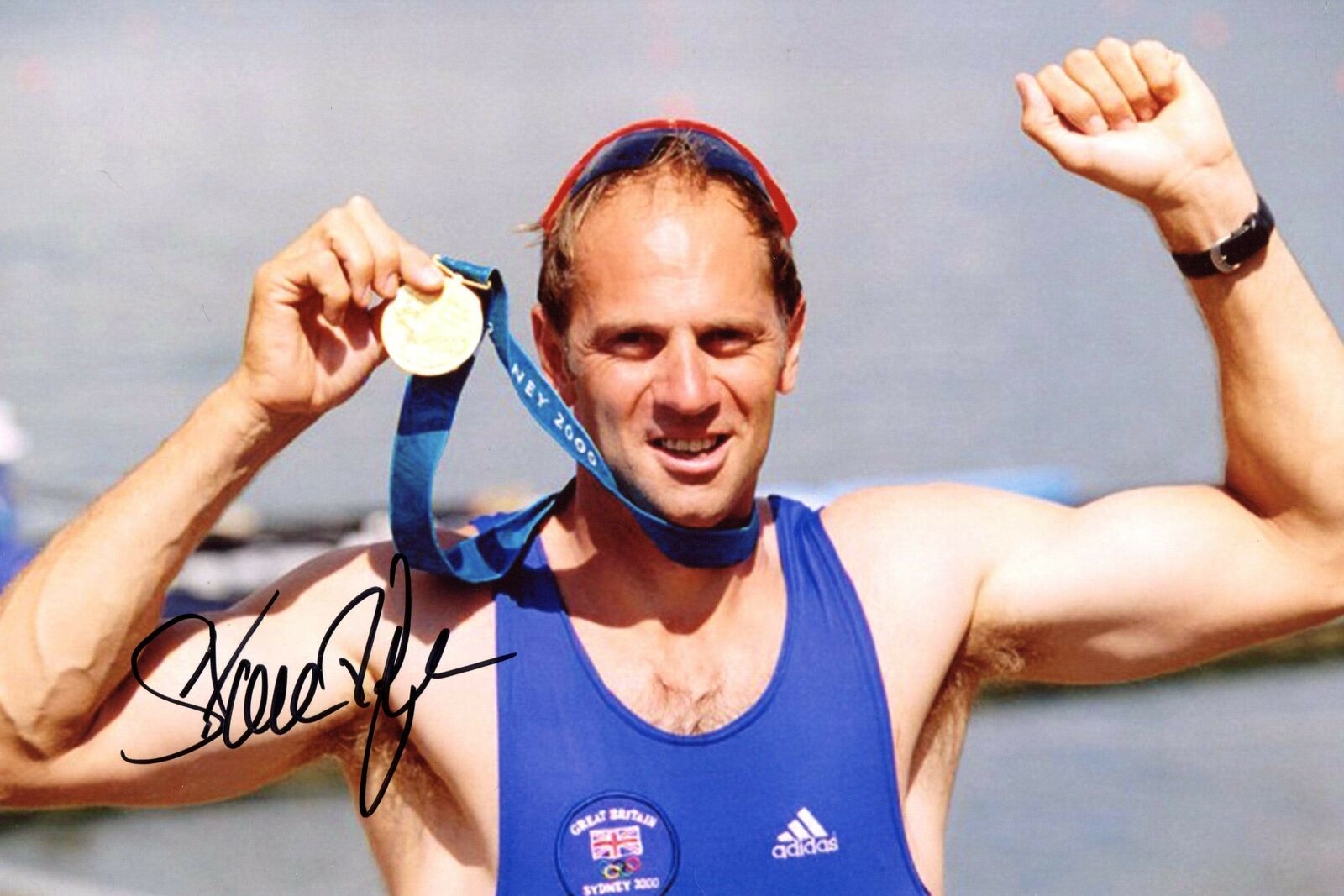 Steve Redgrave OLYMPICS GOLD MEDALS autograph, IP signed Photo Poster painting