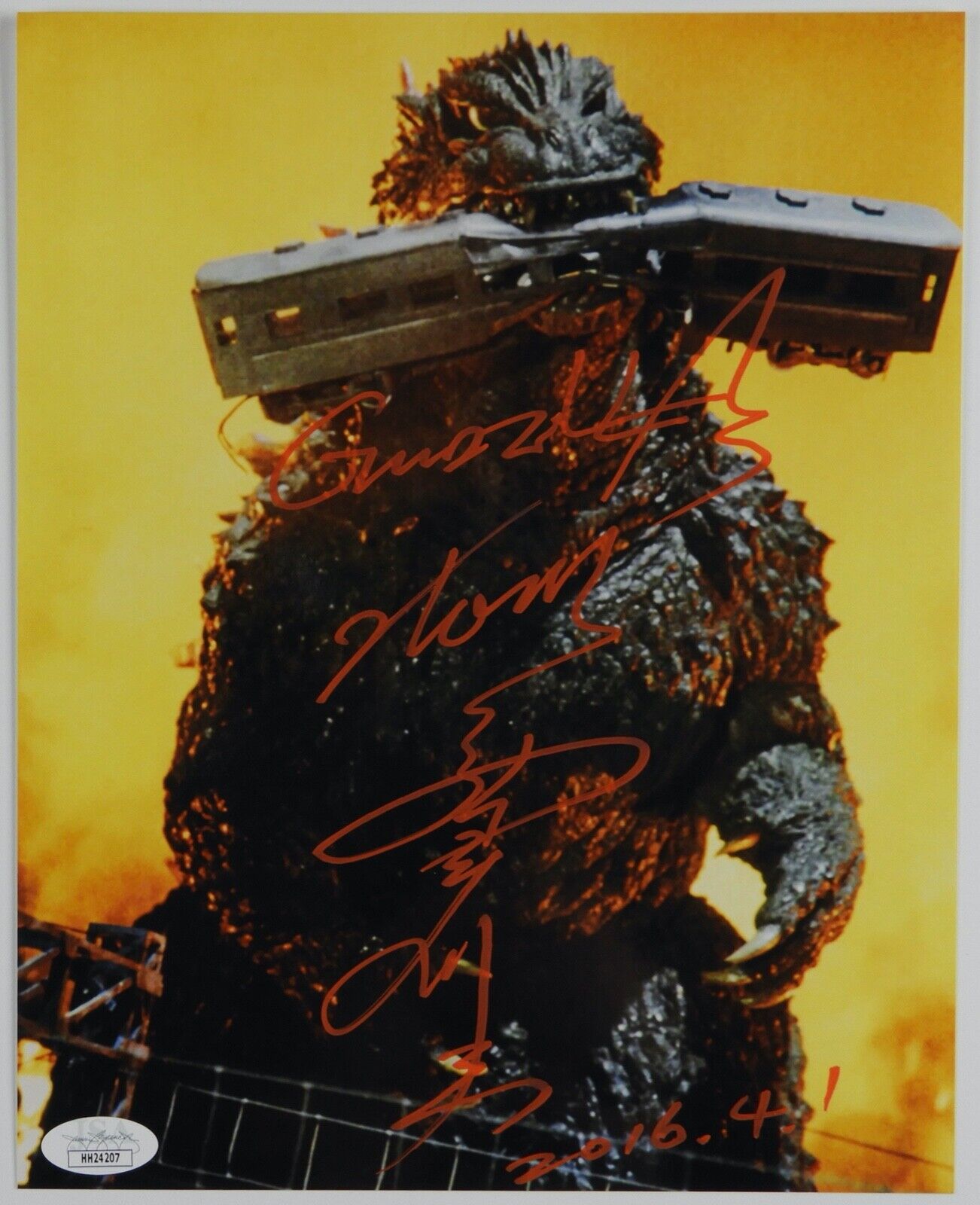 Tsutomu Kitagawa Godzilla JSA Autograph Signed Photo Poster painting 8 x 10