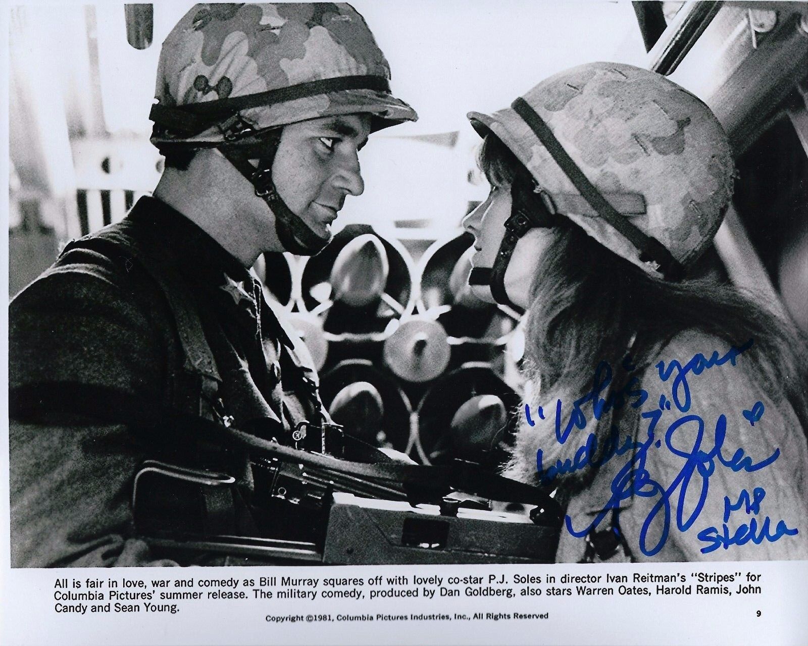 GFA Stripes Stella * P.J. SOLES * Signed Autograph 8x10 Photo Poster painting PROOF AD3 COA