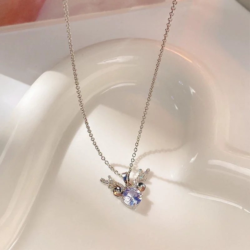 Antler Zirconia Necklace