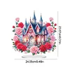DIY Rose Castle Acrylic Special Shape Diamond Painting Desktop Ornaments