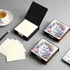 (US Local)Cat Diamond Painting Memo Pad Holder with 160 Sheets of Paper for DIY Art Craft