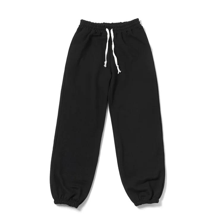 Simple Everyday Casual Black Essential Sweatpants