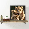 Diamond Painting-DIY Full Round Drill Lion Family